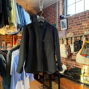 Uniqlo Men's Black Shirt Jacket
